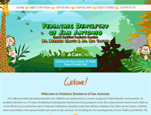 Tablet Screenshot of pediatricdentistryofsanantonio.com